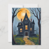 Spokenhuis | Eng Halloween  Feestdagenkaart (Voorkant)