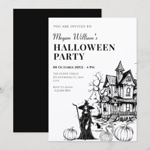 Spokenhuis halloween  kaart