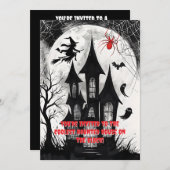 Spokenhuis Halloween Kaart (Voorkant / Achterkant)