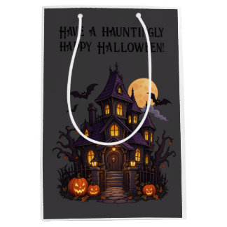 Spokenhuis – Halloween-ontwerp 🎃 Medium Cadeauzakje