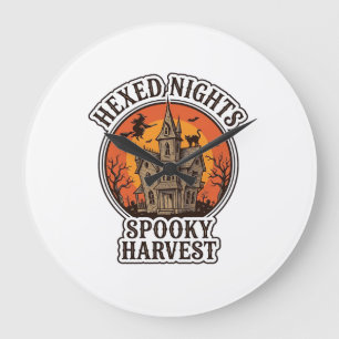 Spokenhuis Halloween T-shirt Vintage Gravure De Grote Klok