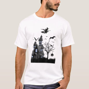 Spokenhuis Halloween T-shirt Vliegende vleermuizen