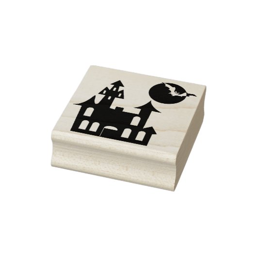 Spokenhuis, Maan en Vleermuizen Rubberstempel (Stempel)