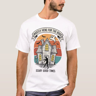Spokenhuis T-shirt Grappig Vintage Halloween Bang