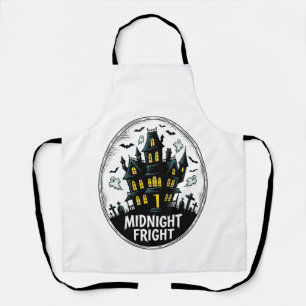 Spokenhuis T-shirt Griezelnacht Halloween Vector_1 Schort