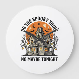 Spokenhuis T-shirt Spookachtig Vintage Halloween-o Grote Klok
