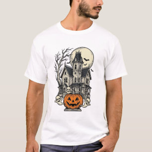 Spokenhuis T-shirt Vintage Gravure Halloween De