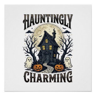 Spokenhuis T-shirt Vintage Halloween Cottage Desi Perfect Poster