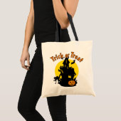 Spokenhuis Trick or Treat Halloween Zak Tote Bag (Voorkant (product))