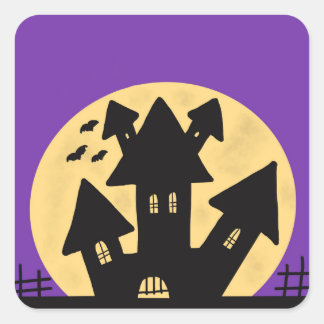 Spokenhuis Vierkante Sticker