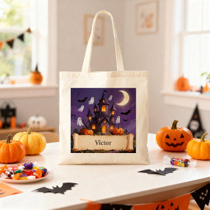 Spokenkast Halloween Kinderen Trick or Treat Tote Bag