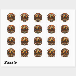 Spokenword Retro Club Vierkante Sticker