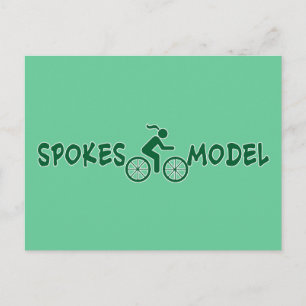 SPOKESMODEL Punny Damecyclus Briefkaart