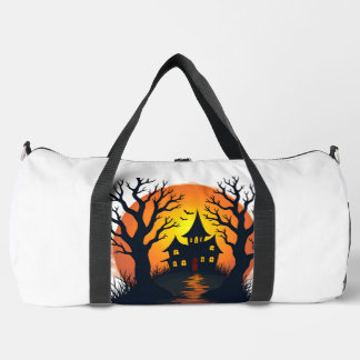 Spokig bos � Griezige Halloween-natuur T-shirt Plunjezak