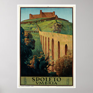 Spoleto Italy  Italiaans reizen Poster