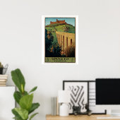  Spoleto Umbria 1920s Italiaanse reis Poster (Thuiskantoor)