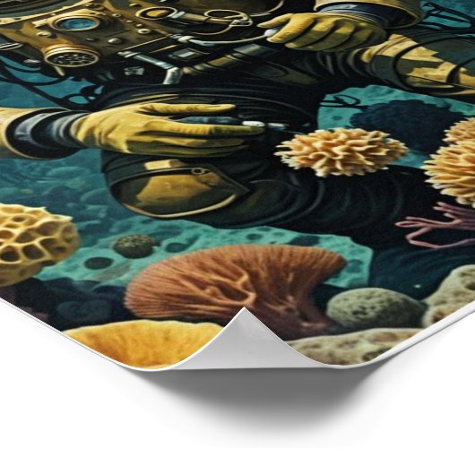 Sponge diver poster (Hoek)