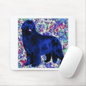 Sponged Blue Newf Mousepad Muismat (Met muis)
