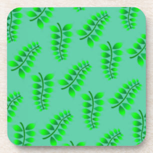 Sponged Foliage Pattern Bier Onderzetter