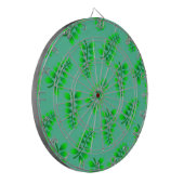 Sponged Foliage Pattern Dartbord (Voorkant Links)
