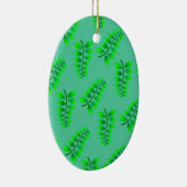 Sponged Foliage Pattern Keramisch Ornament (Rechts)