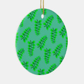 Sponged Foliage Pattern Keramisch Ornament (Rechts)