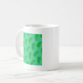 Sponged Foliage Pattern Koffiemok (Voorkant links)