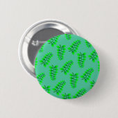 Sponged Foliage Pattern Ronde Button 5,7 Cm (Voorkant /achterkant)