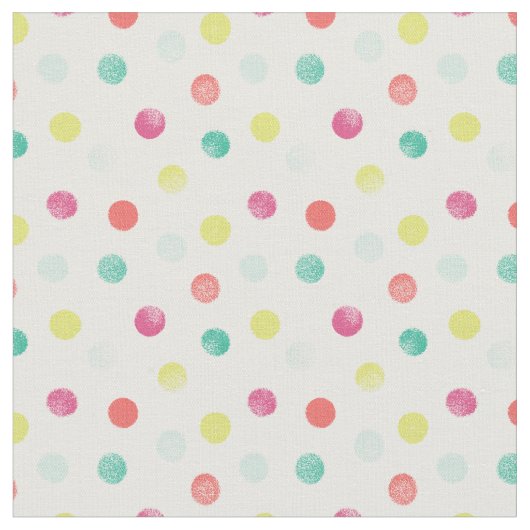 Sponged Stippen Patterned Fabric (rechten) Stof (Close Up)