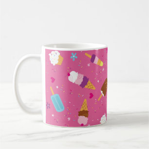 Sponken, cupcakes, consumptie-ijs en popsicles koffiemok