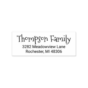 Sponky Script Retouradres Rubberstempel