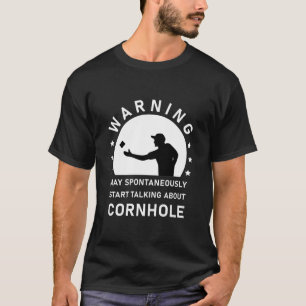 Spontaan beginnen te praten over Cornhole T-shirt