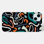 Spontaan kleurrijk patroon Case-Mate iPhone case (Achterkant (horizontaal))
