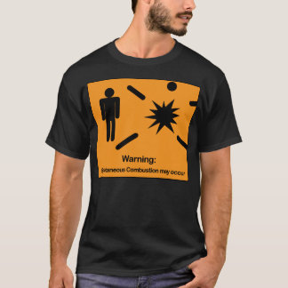 Spontane verbranding t-shirt