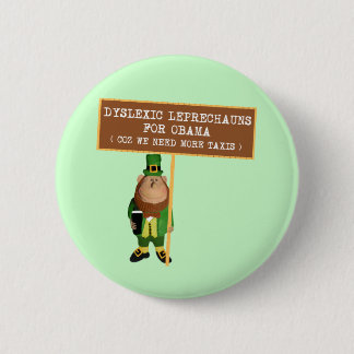 Spoof dyslexic anti Obama Ronde Button 5,7 Cm