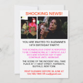 Spoof mag Celebrity gossip custom Birthday nodig Kaart (Achterkant)