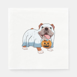 Spook Bulldog Halloween Hond Servet