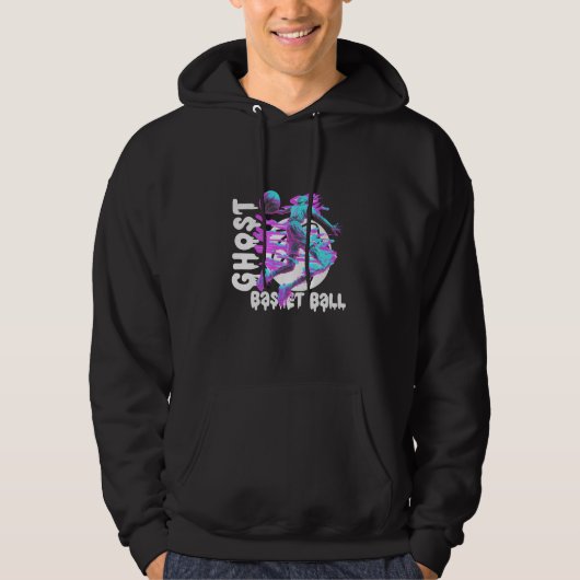 Spook die basketbal speelt hoodie (Voorkant)