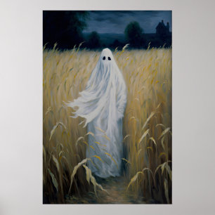 Spook die in een Korenveld Staat, Oude Poster, Kun Poster