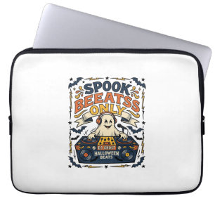 Spook DJ Spooky Beats Vintage Gravure Halloween Laptop Sleeve