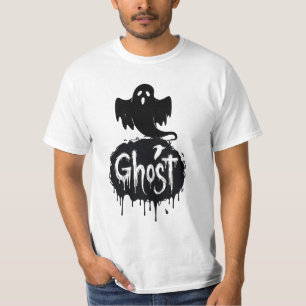 Spook – Donkere Horror Druppelende Tekst Kunst T-shirt