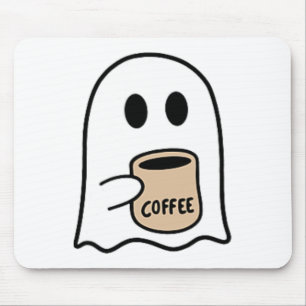 Spook Drink Koffie Grappig Halloween Kostuum Coff Muismat