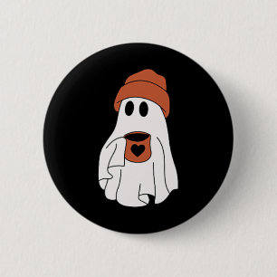 Spook Drink Koffie Grappig Halloween Kostuum Coff Ronde Button 5,7 Cm