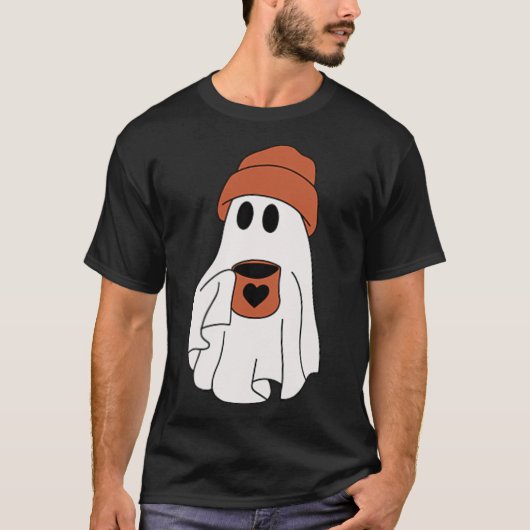 Spook Drink Koffie Grappig Halloween Kostuum Coff T-shirt (Voorkant)