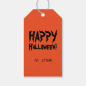 Spook Halloween Cadeautags Cadeaulabel (Achterkant)