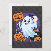 Spook halloween humor snoepjes kaart (Voorkant)