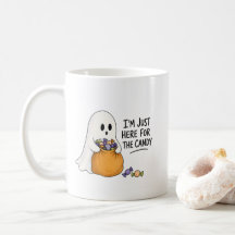 Spook hier alleen voor de snoep Halloween Illustra
