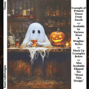 Spook in de Griezelfeestbar EA2R decoupage Tissuepapier
