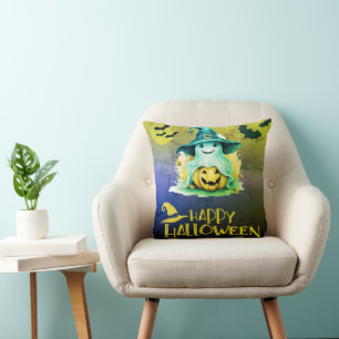 Spook in Heksen Pet Jack-O' Lantern Halloween Kussen