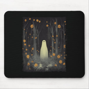 Spook in het bloemenbos Halloween Gothic Spooky Muismat